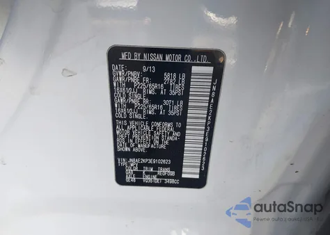 2014 Nissan Quest S from USA, damaged, VIN JN8AE2KP3E9102623